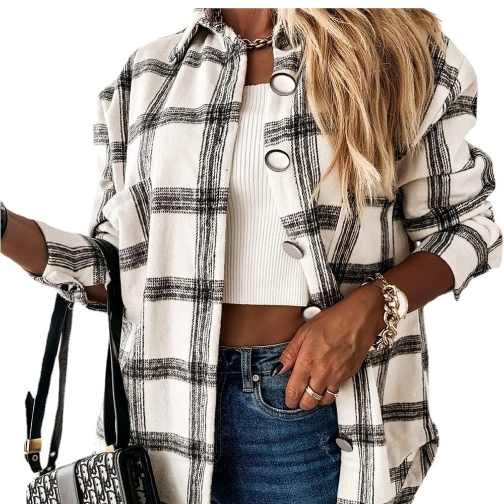 Womens button down flannel shirt